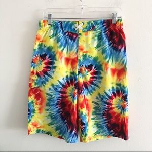 OP tie dye board shorts swim trunks